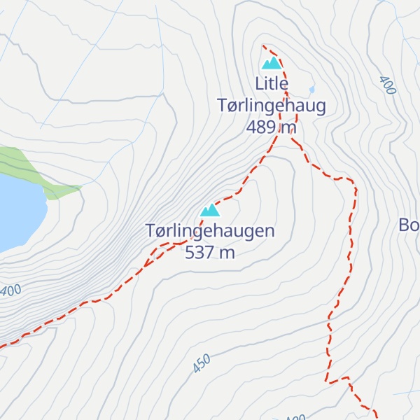 Map of Tørlingehaugen