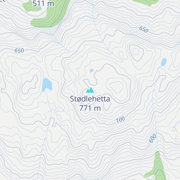 Map of Stødlehetta