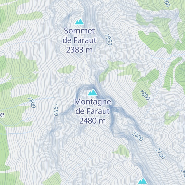 Map of Montagne de Faraut