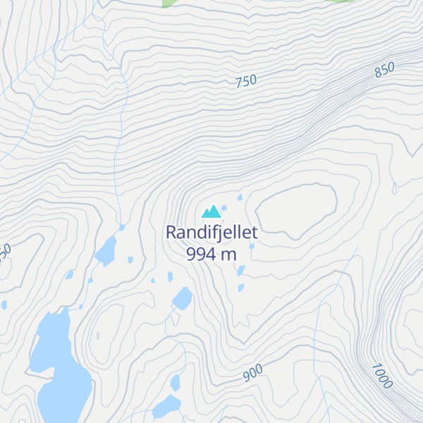 Map of Randifjellet