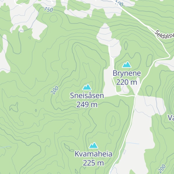 Map of Sneisåsen