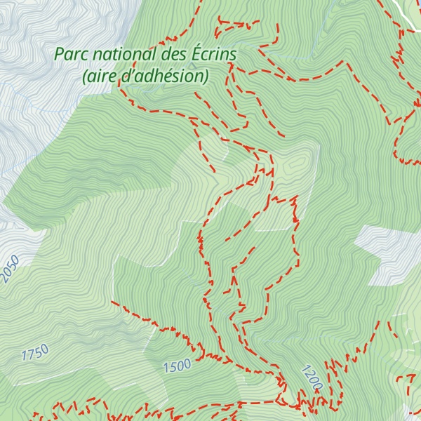 Map of Au dessus de Gaudissard