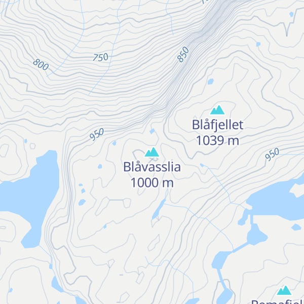 Map of Blåvasslia