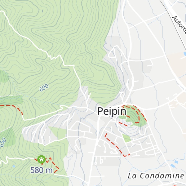 Map of Gîte Lou Pichoun Blu