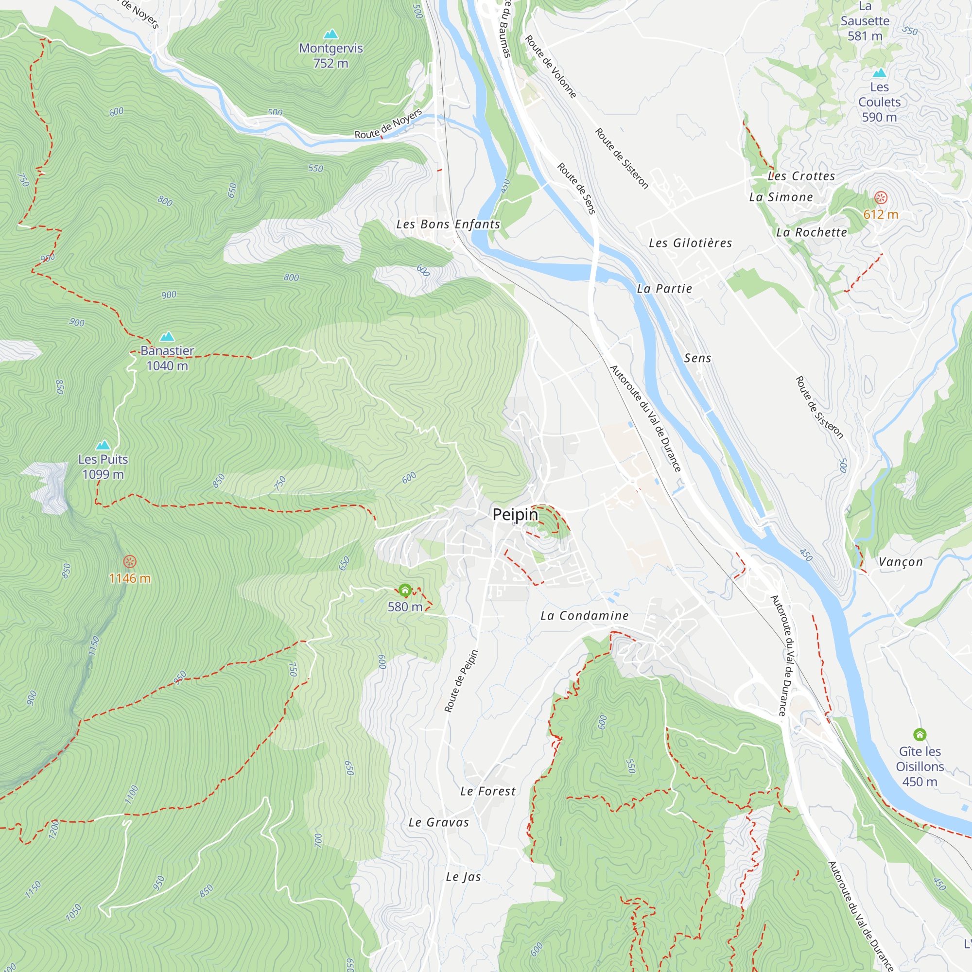 Gîte Lou Pichoun Blu map