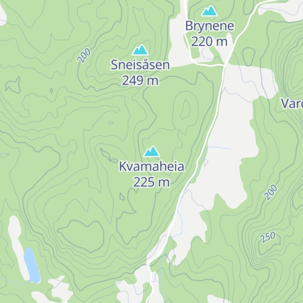Map of Kvamaheia