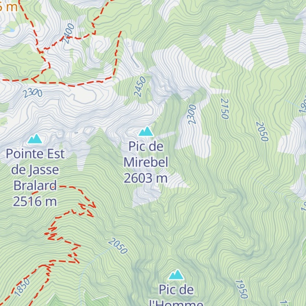 Map of Rocher de Saperan