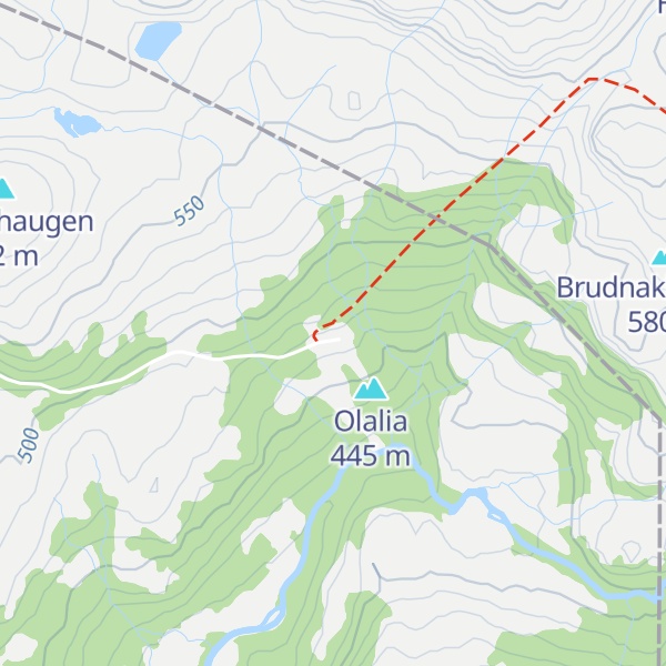 Map of Olalia fjellstove
