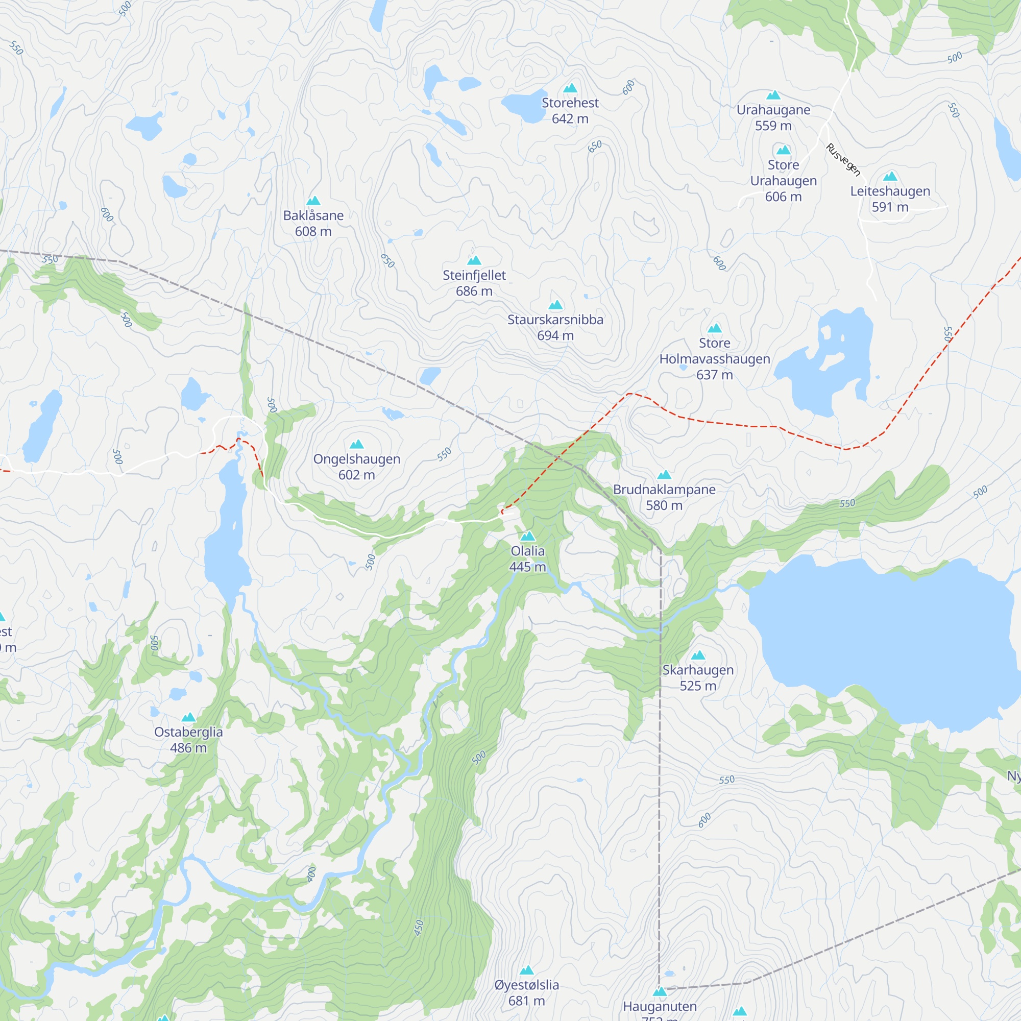 Olalia fjellstove map