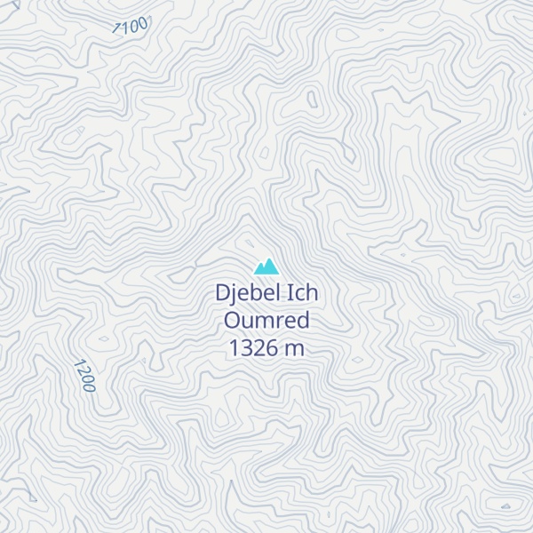 Map of Djebel Ich Oumred