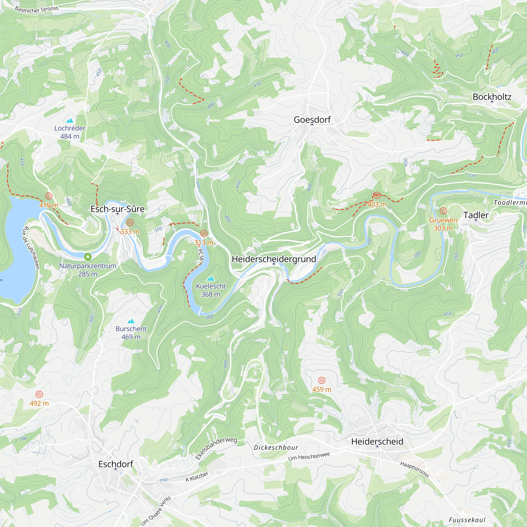Camping Bissen map