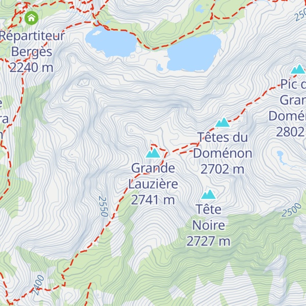 Map of Grande Lauzière