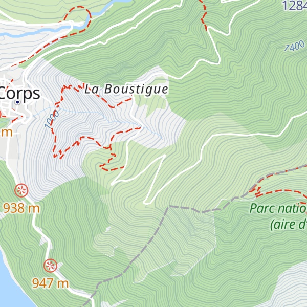 Map of Cabane libre de Boustigue