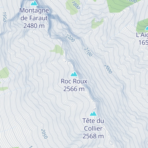 Map of Roc Roux