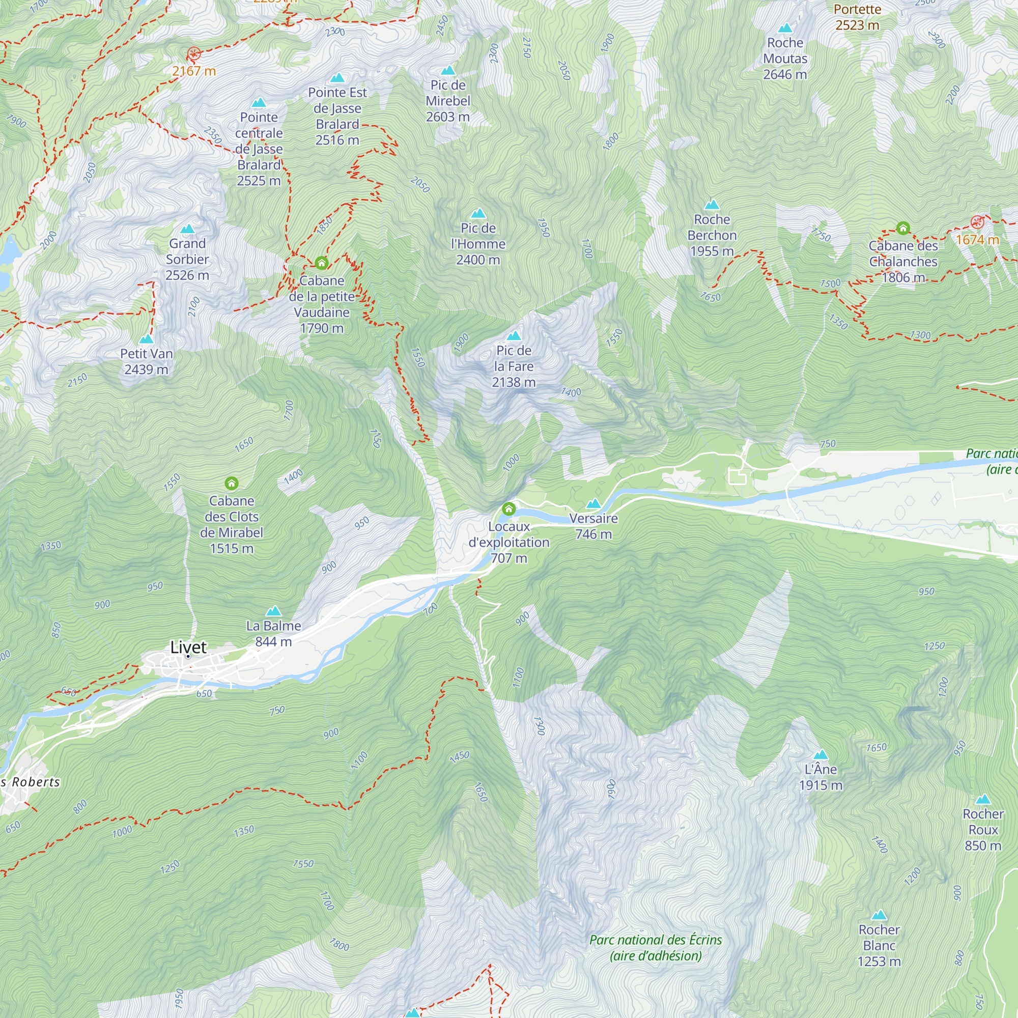 Locaux d'exploitation map
