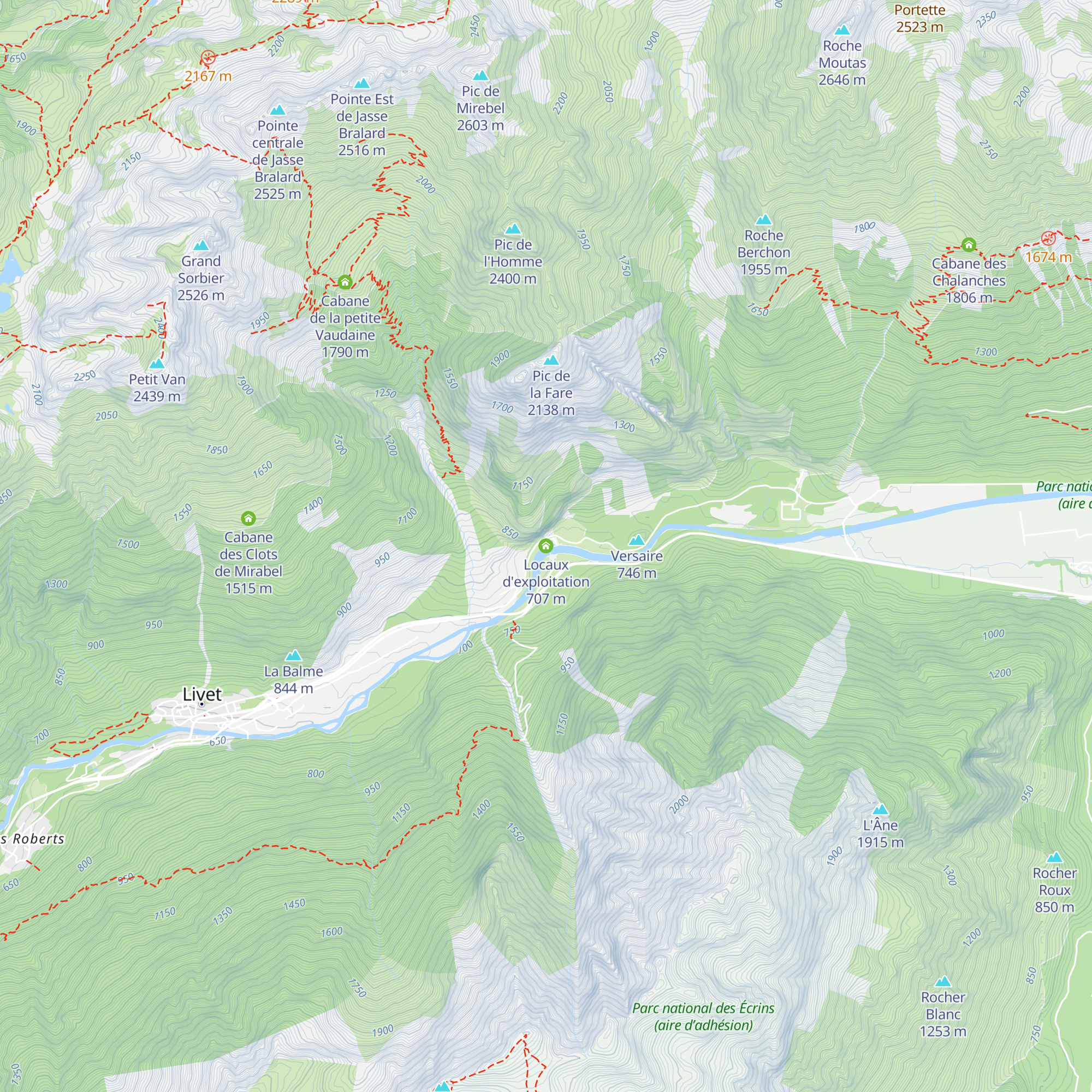 Locaux d'exploitation map