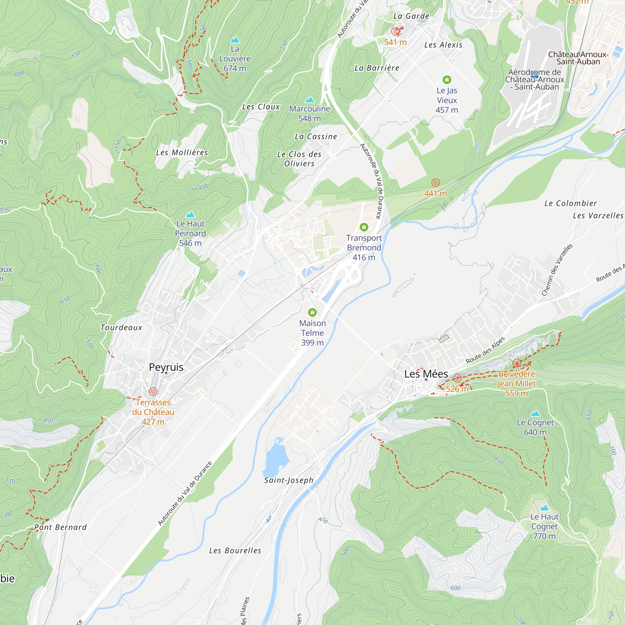 Maison Telme map