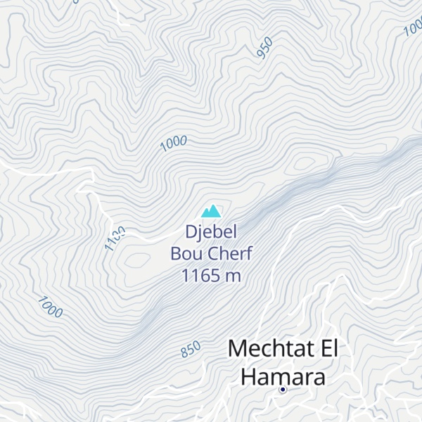 Map of Djebel Bou Cherf