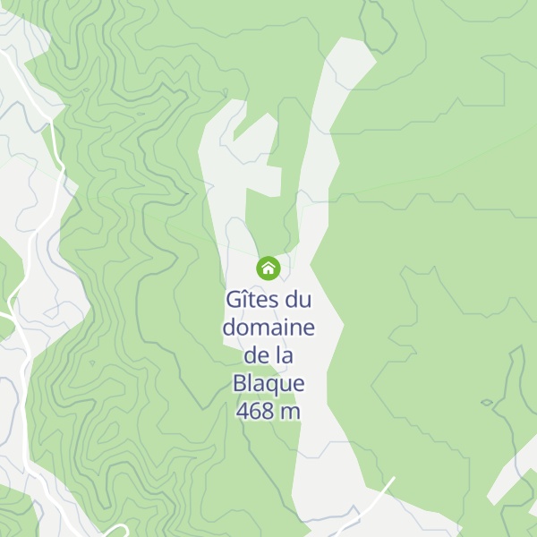Map of Gîtes du domaine de la Blaque