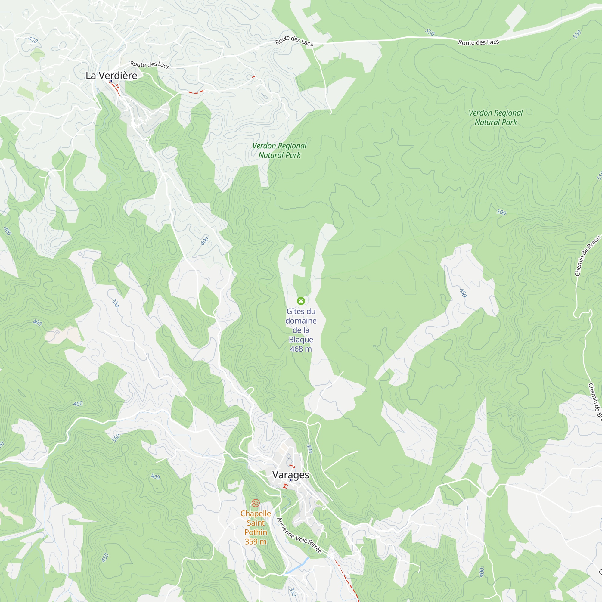 Gîtes du domaine de la Blaque map