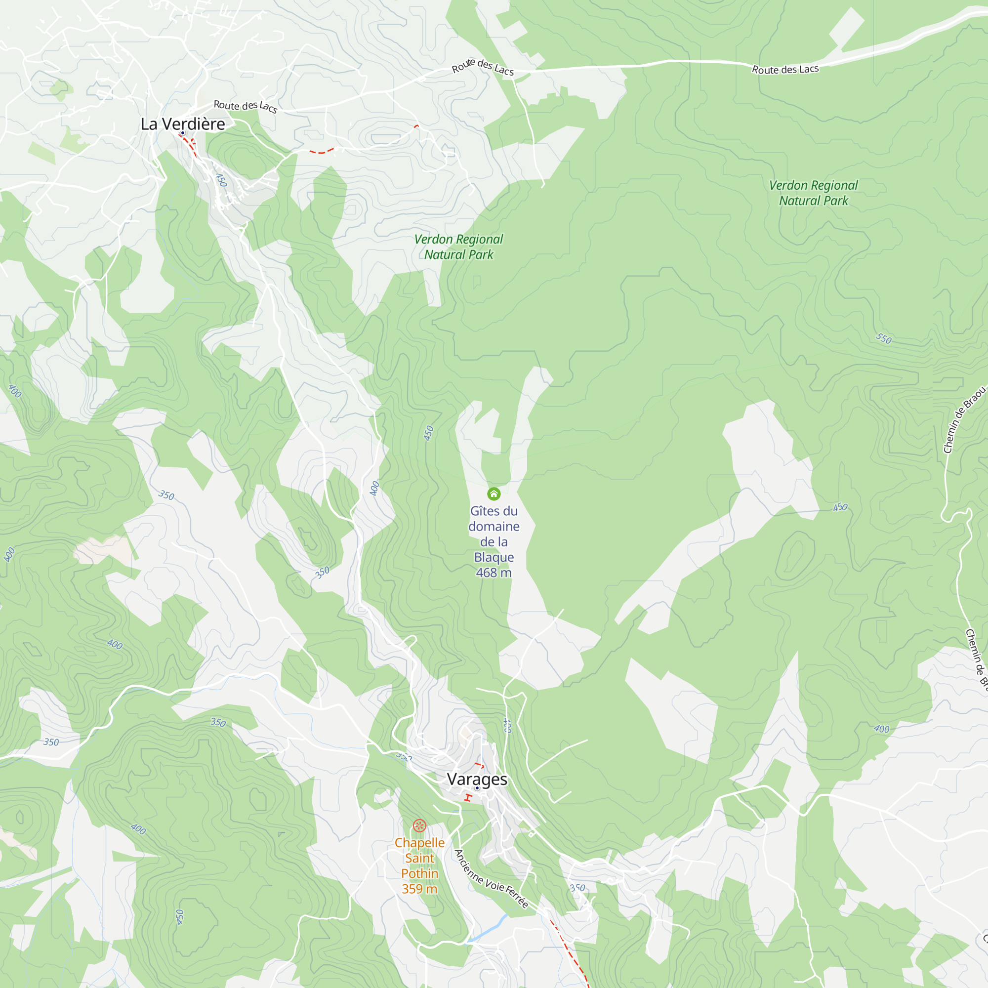 Gîtes du domaine de la Blaque map
