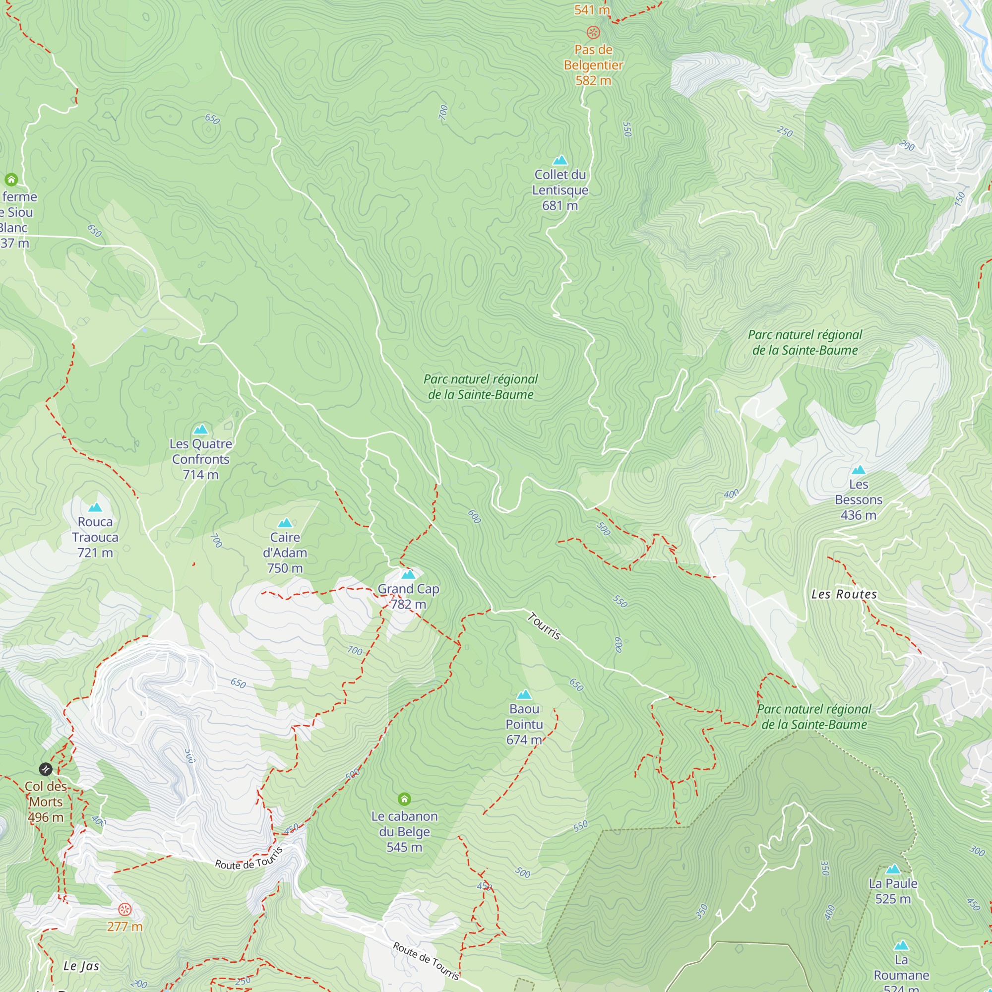 Morière le Cap map