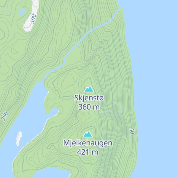Map of Skjenstø