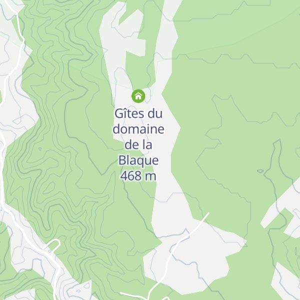 Map of Gîtes du domaine de la Blaque