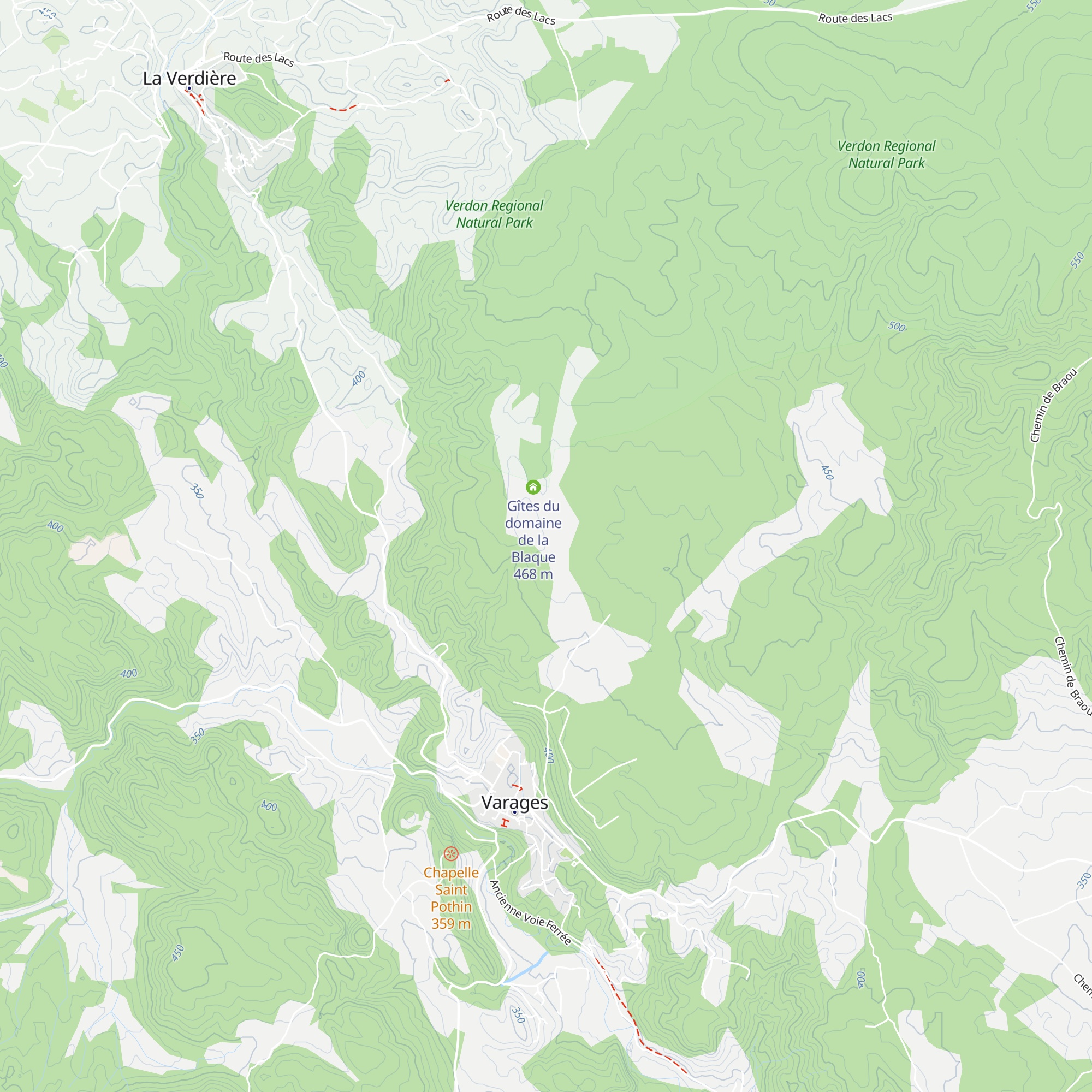 Gîtes du domaine de la Blaque map