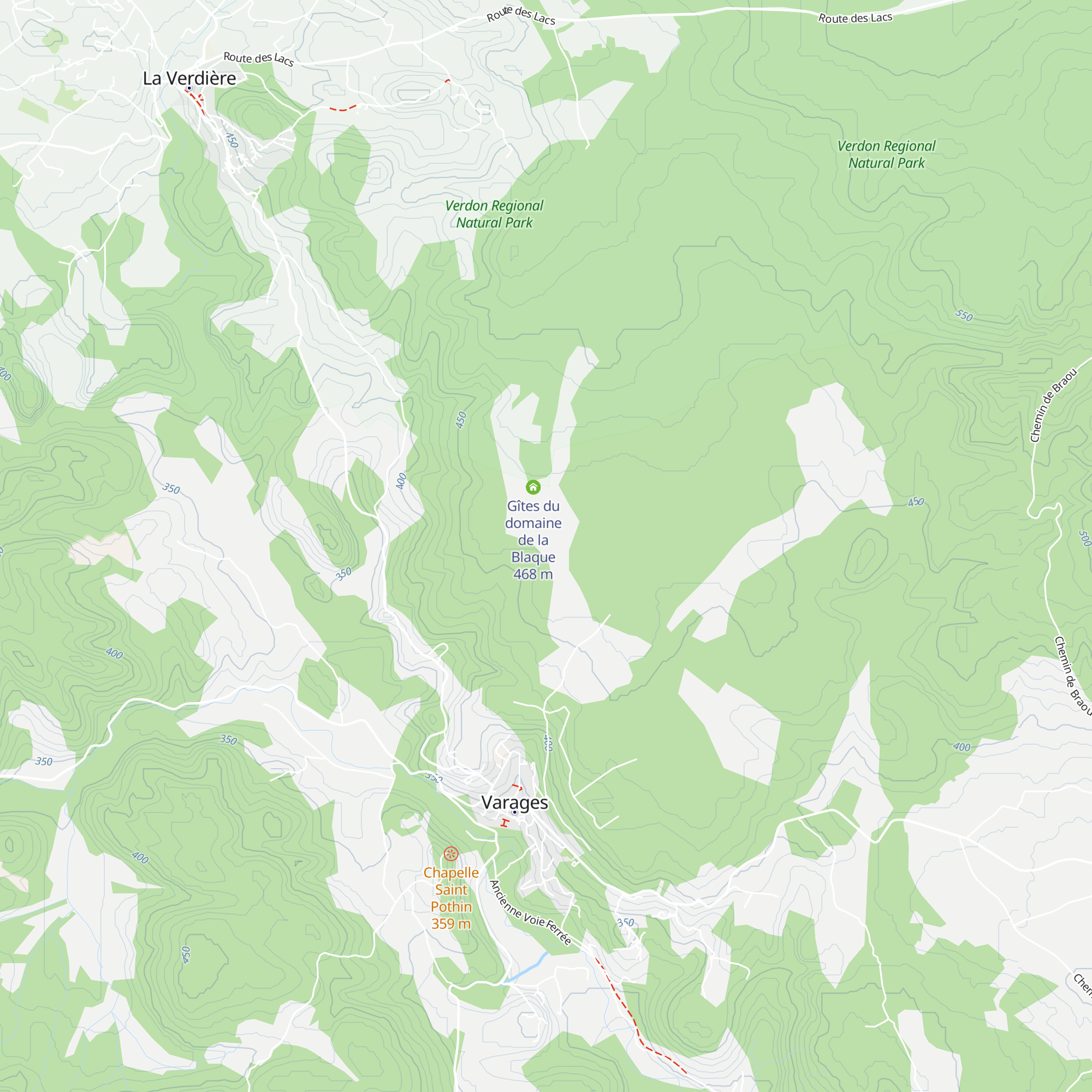 Gîtes du domaine de la Blaque map