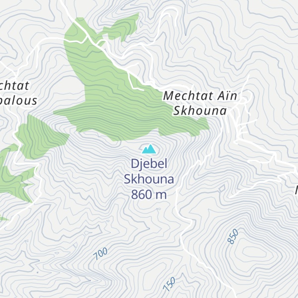 Map of Djebel Skhouna