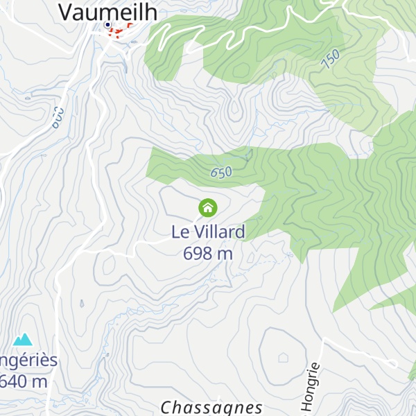 Map of Le Villard