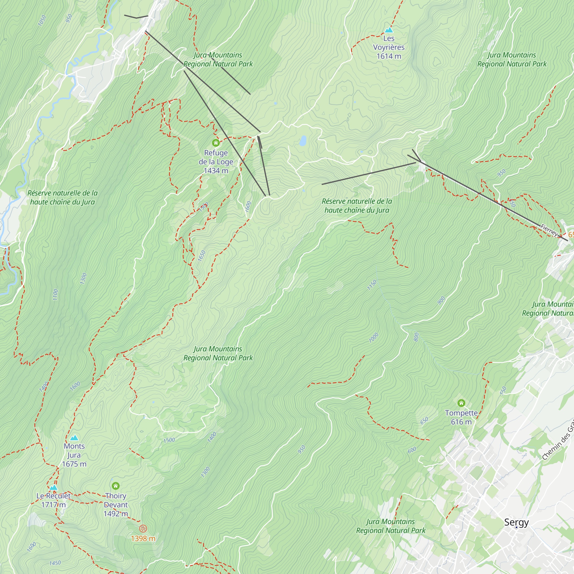 La Calame map