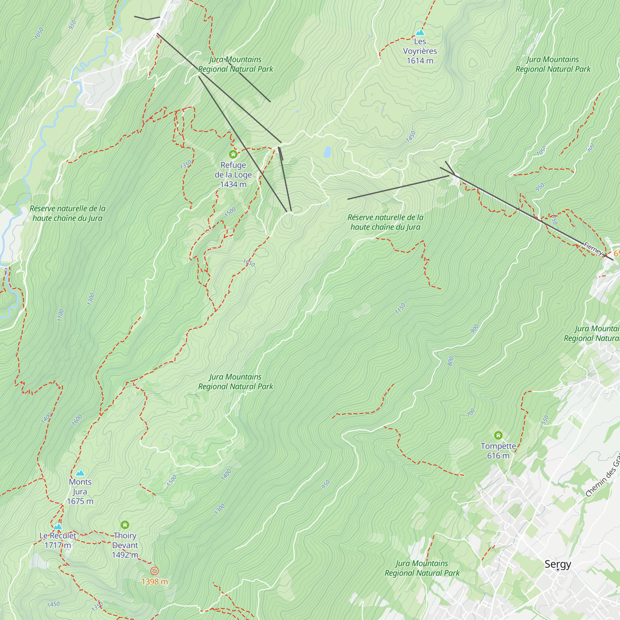 La Calame map