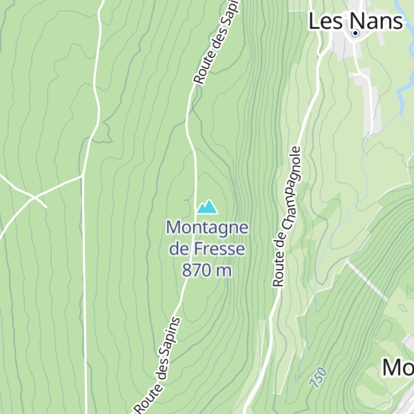 Map of Montagne de Fresse