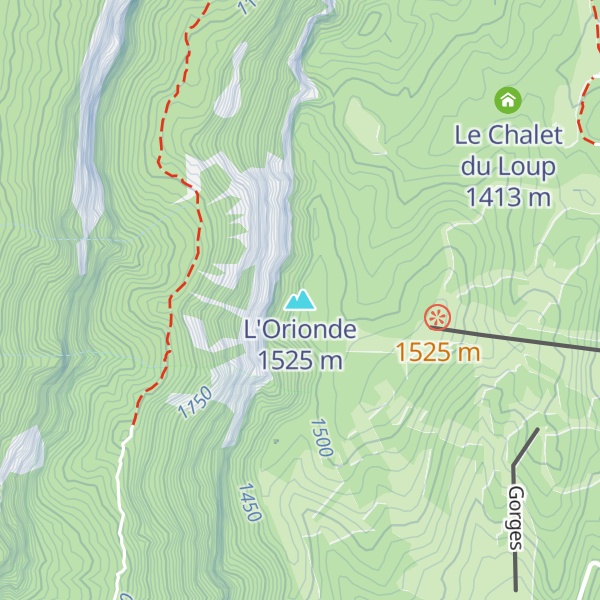 Map of L'Orionde