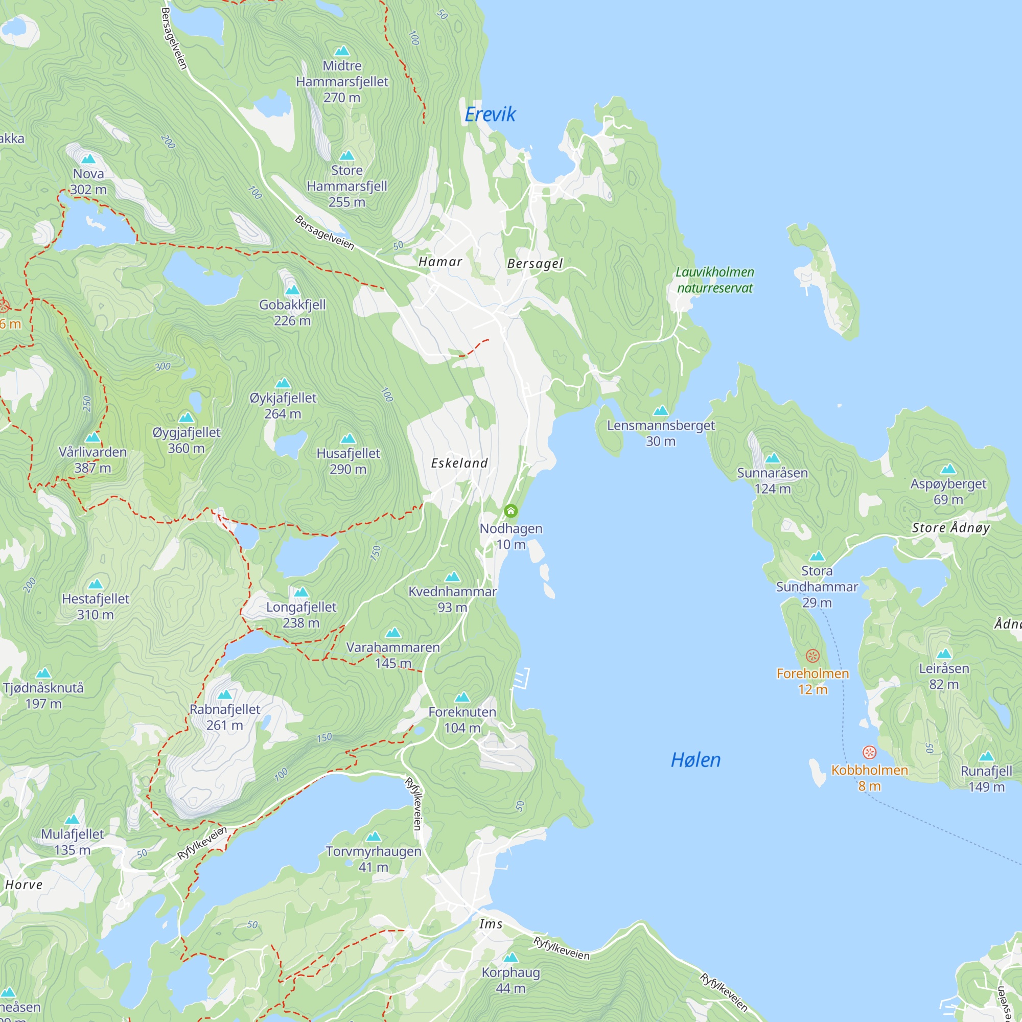 Nodhagen map