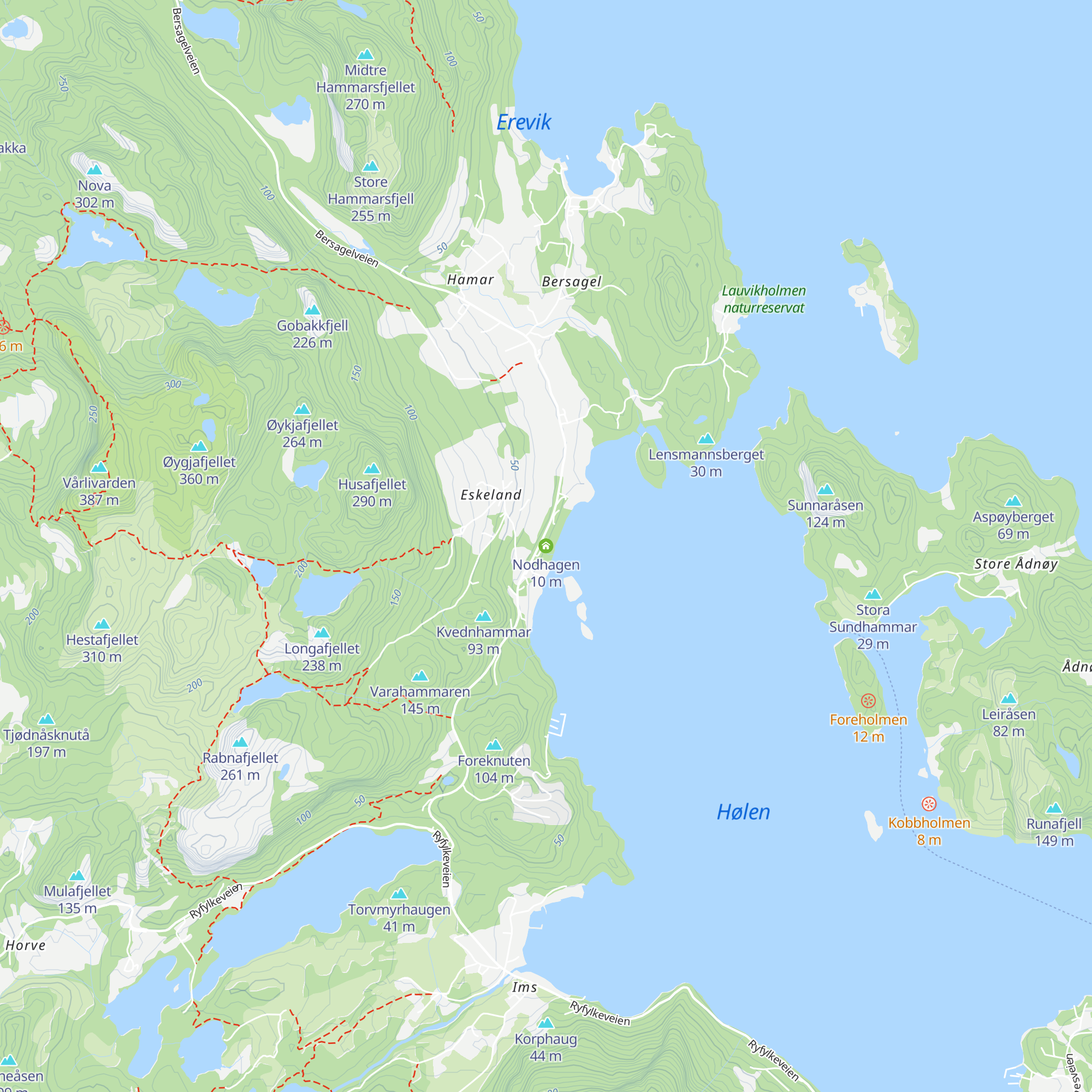 Nodhagen map