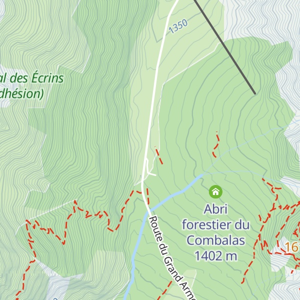 Map of Gîte Auberge Le Chantelouve