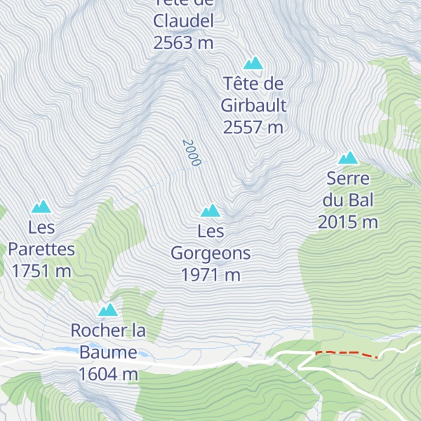 Map of Les Gorgeons