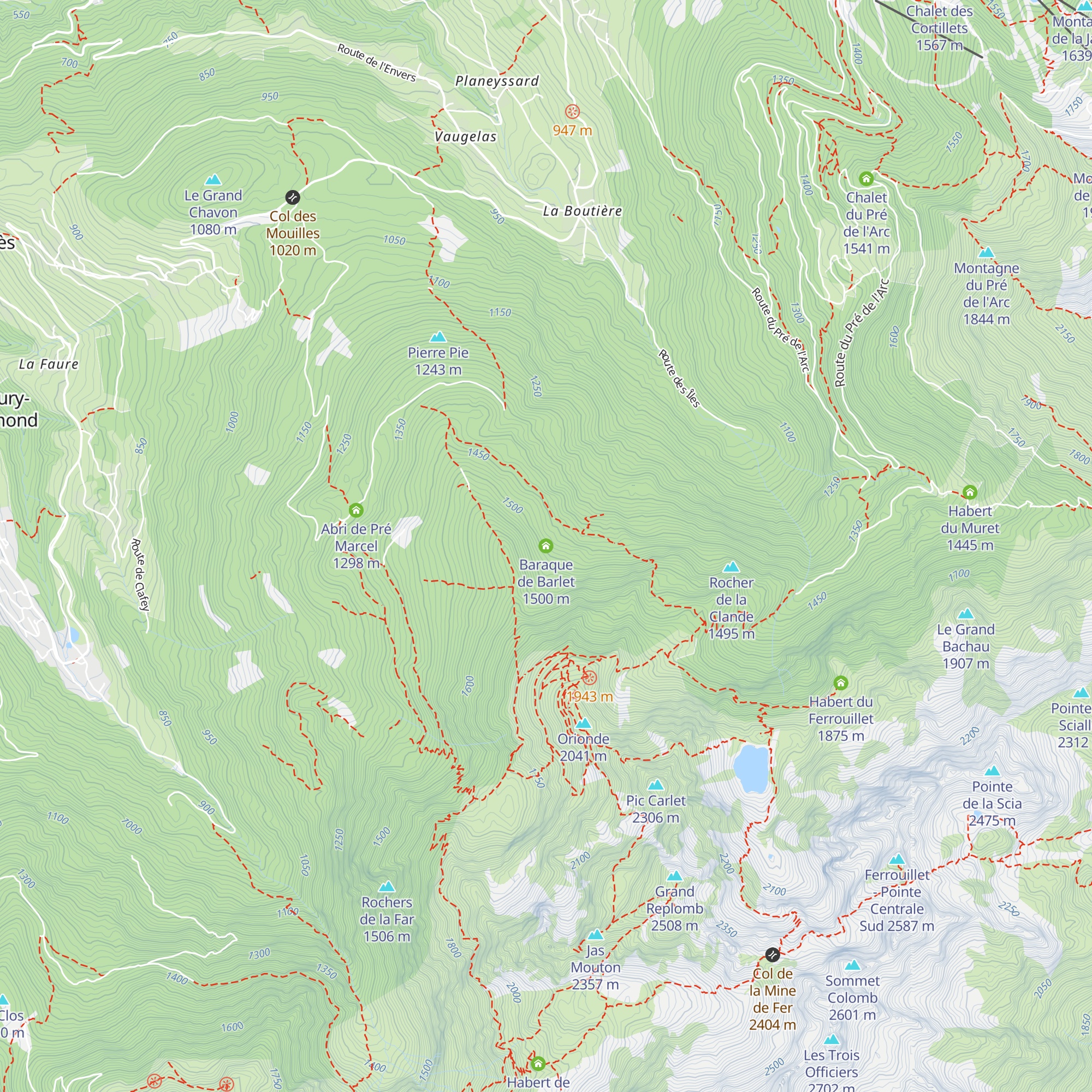 Baraque de Barlet map
