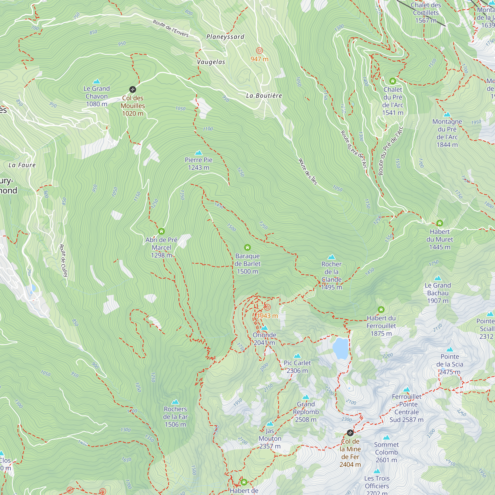 Baraque de Barlet map