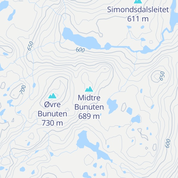 Map of Midtre Bunuten