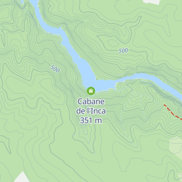 Map of Cabane de l'Inca