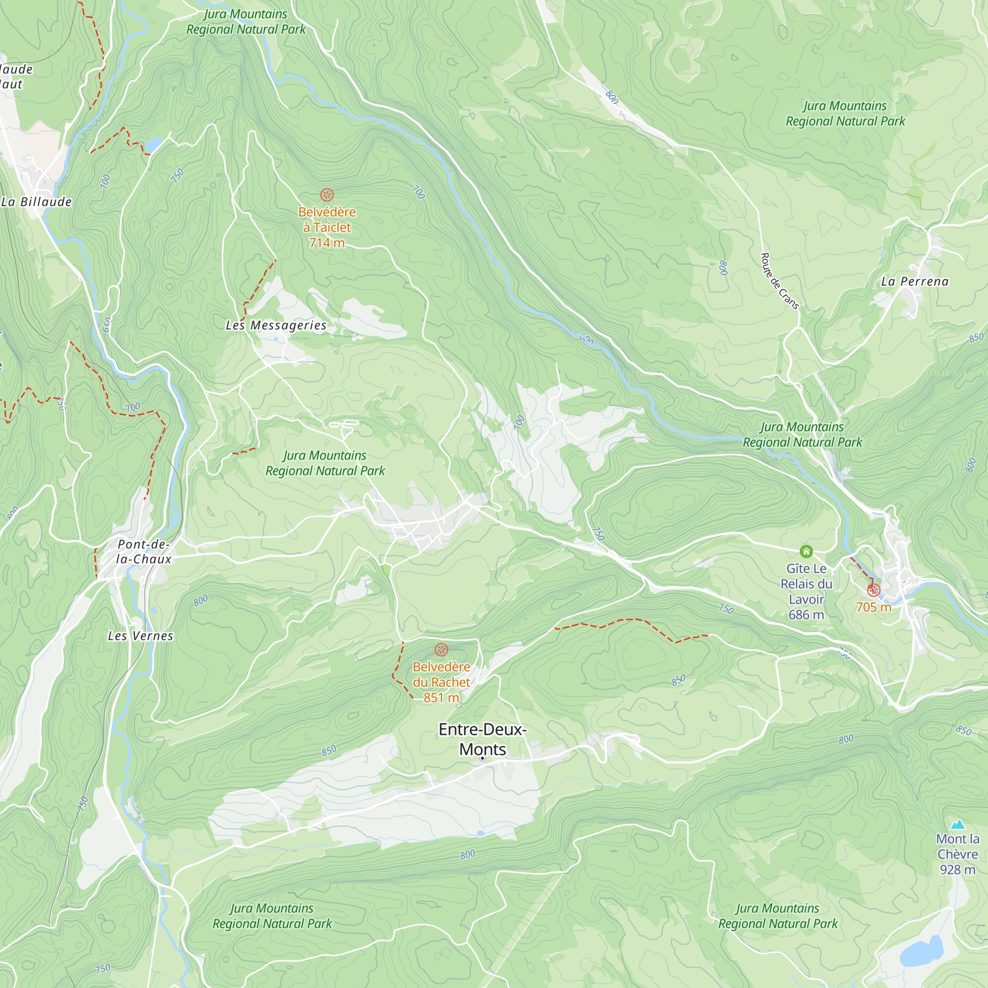 Gîte Haut Jura map
