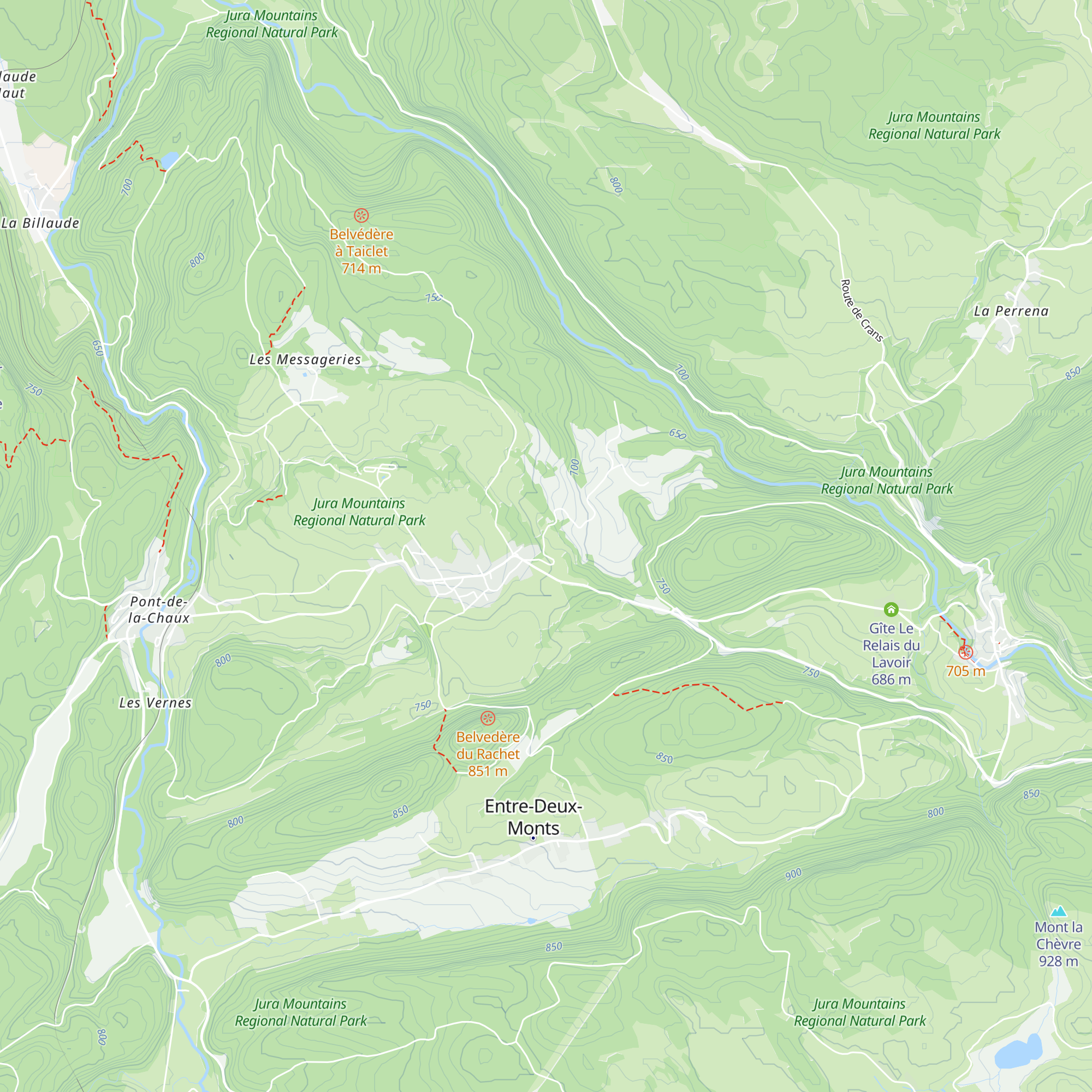 Gîte Haut Jura map