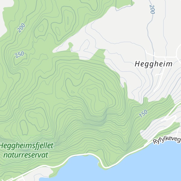 Map of Heggheimsfjellet