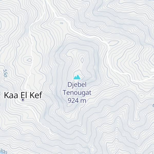 Map of Djebel Tenougat