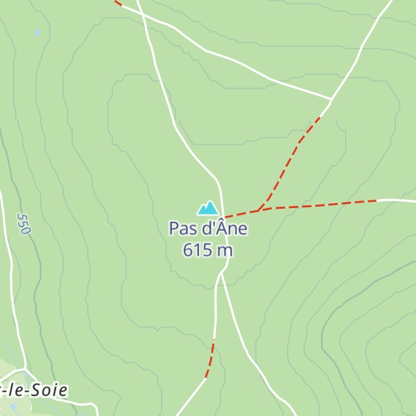 Map of Pas d'Âne