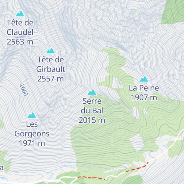 Map of Serre du Bal